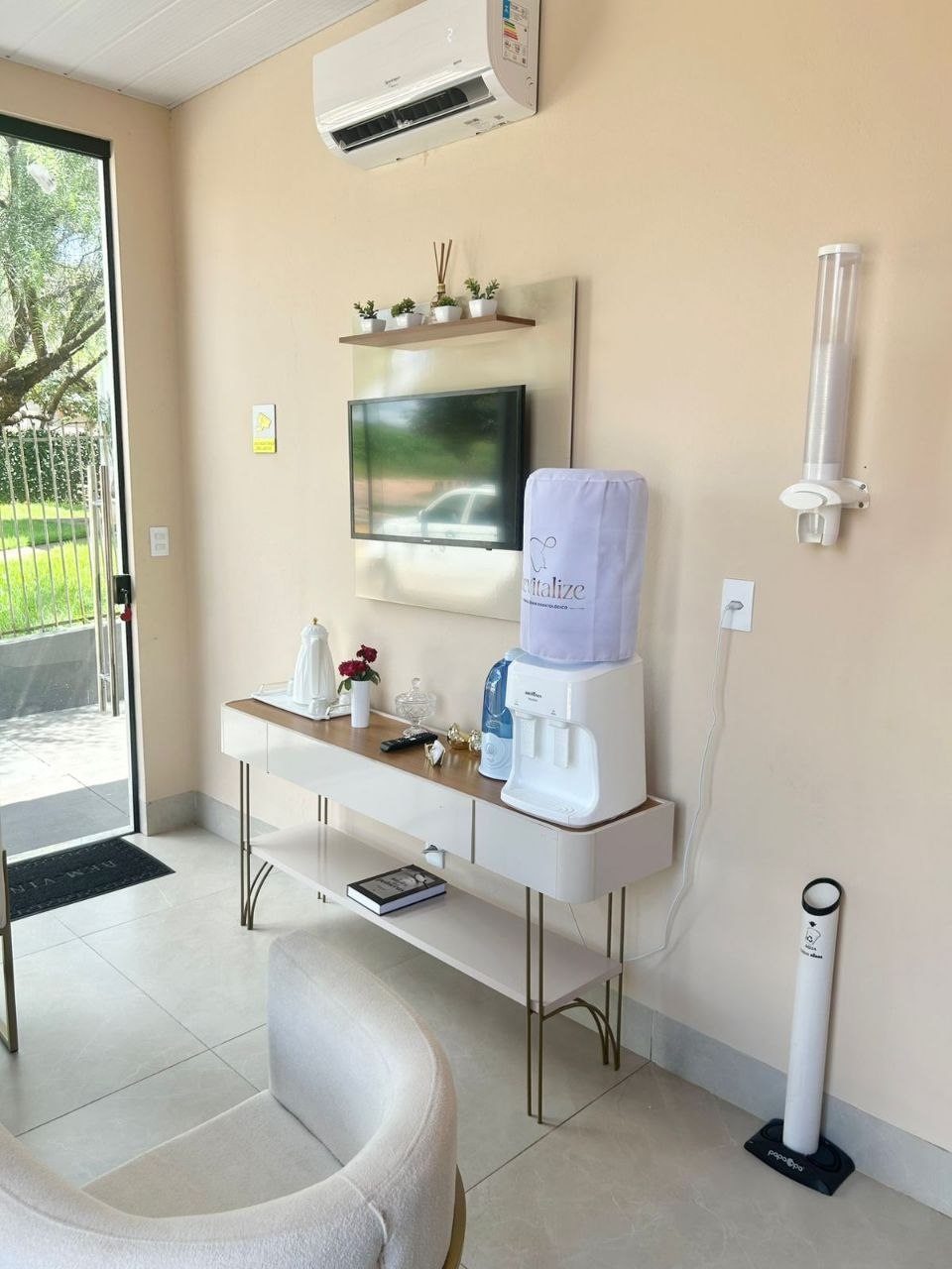 Recepção do consultório Revitalize